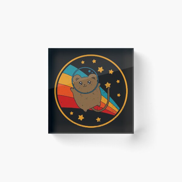 Item preview, Cute Vintage Degu Rodent Owner Retro Pet Degu In Space designed and sold by JokeGysen.