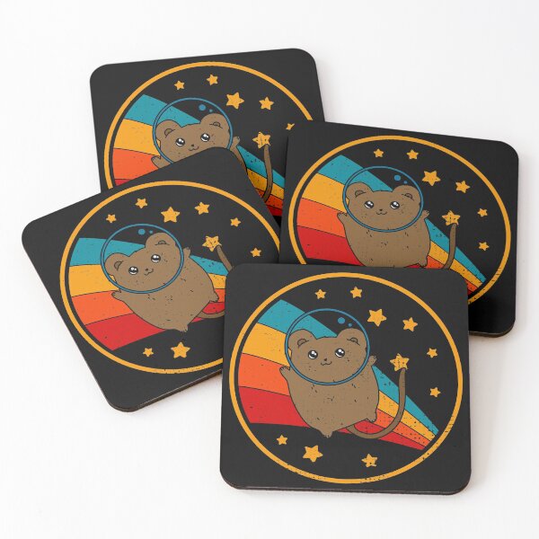 Item preview, Cute Vintage Degu Rodent Owner Retro Pet Degu In Space designed and sold by JokeGysen.