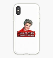 Vinilo o funda para iPhone Angela Lansbury (Jessica Fletcher) Asesinato, ella escribió la confesión. Los maté a todos.