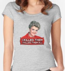 Angela Lansbury (Jessica Fletcher) Murder she wrote confession. I killed them all. Women's Fitted Scoop T-Shirt