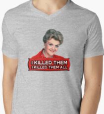 Angela Lansbury (Jessica Fletcher) Murder she wrote confession. I killed them all. Men's V-Neck T-Shirt