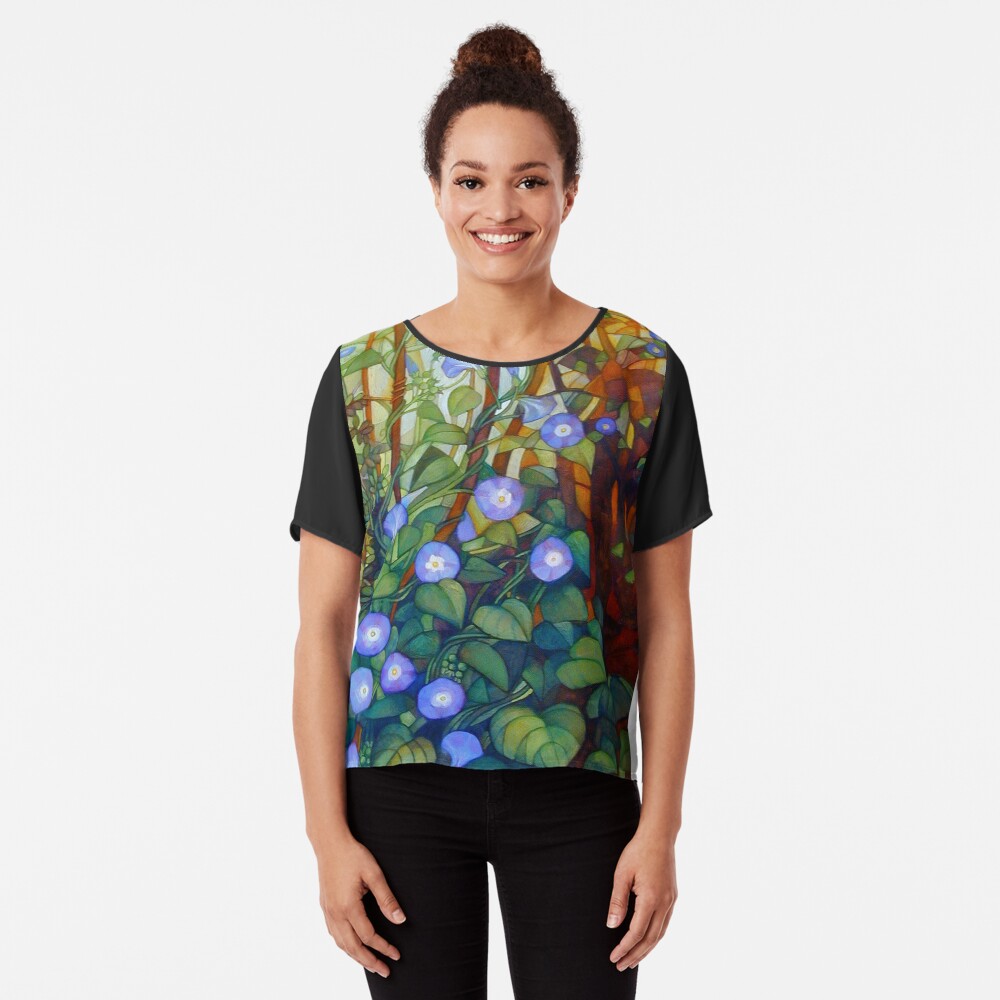 Ipomoea "caerulea blue" Chiffon Top