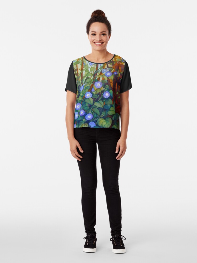Alternate view of Ipomoea "caerulea blue" Chiffon Top