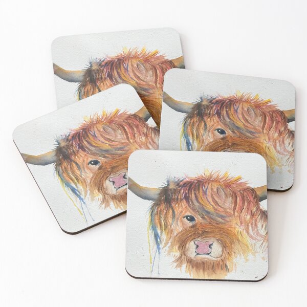 Item preview, Abstract Highland Cow designed and sold by lilacshoes_art.