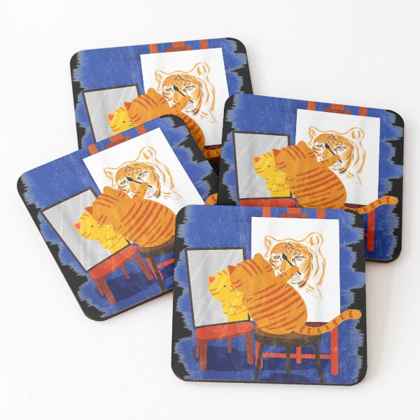 Item preview, Cute Artistic Cat - Cute Cat Painting Lion Art designed and sold by HappyCatsStore.