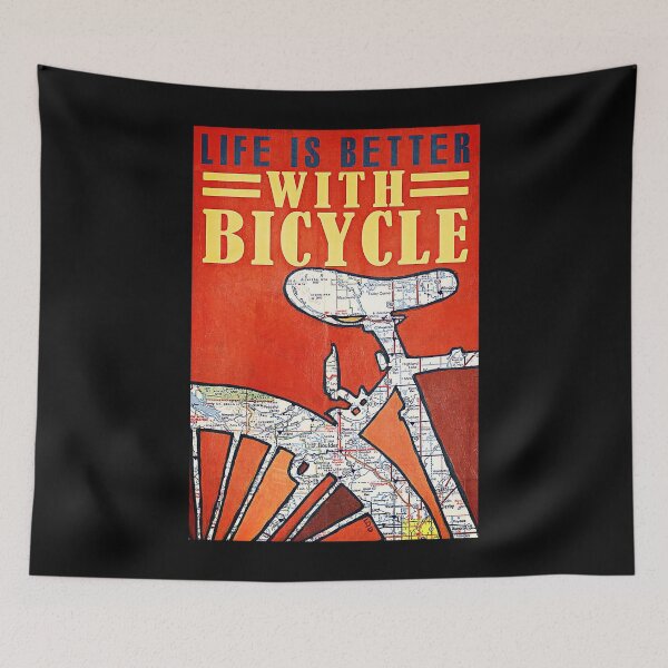 Item preview, Cycling Life Is Better with bicycle designed and sold by YimHrishi.