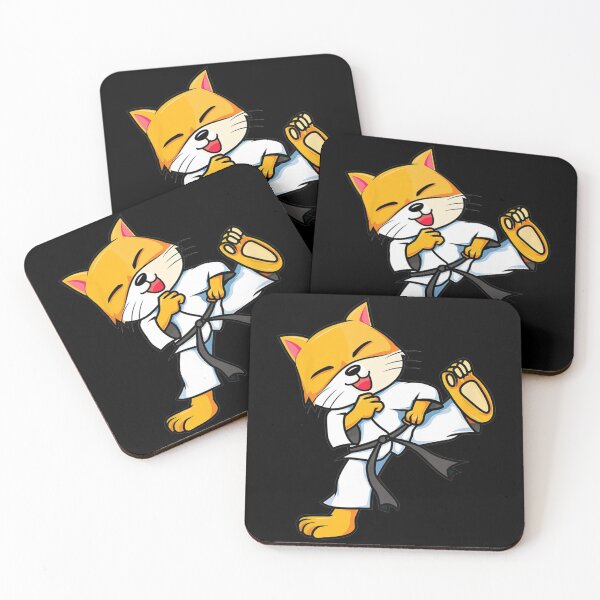 Item preview, Kids Martial Arts Karate Cat designed and sold by HappyCatsStore.