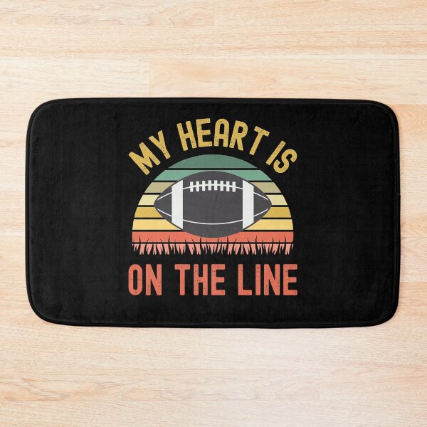 Item preview, My Heart Is On The Line Football Offense designed and sold by Fabvity.