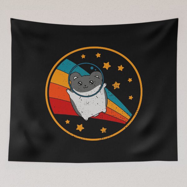 Item preview, Cute Vintage Dwarf Hamster Owner Retro Hamster In Space designed and sold by JokeGysen.