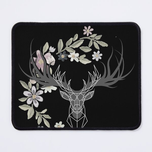 Item preview, Deer Antlers Geometric with Flowers designed and sold by Weklipse.