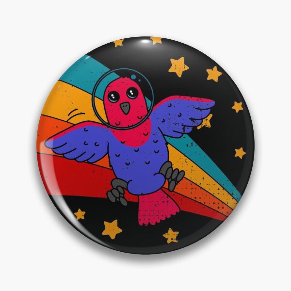 Item preview, Cute Vintage Female Eclectus Parrot Owner Retro Parrot Bird In Space designed and sold by JokeGysen.