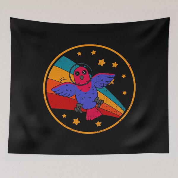 Item preview, Cute Vintage Female Eclectus Parrot Owner Retro Parrot Bird In Space designed and sold by JokeGysen.