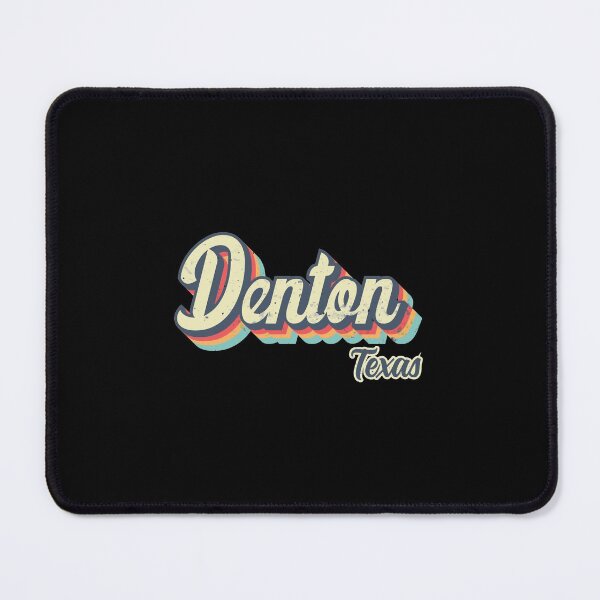 Item preview, Denton city Texas Retro Vintage 70s rainbow designed and sold by Teelogic.