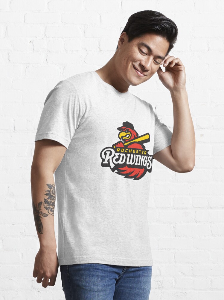 Men's Champion Black Rochester Red Wings Jersey Long Sleeve T-Shirt Size: Small
