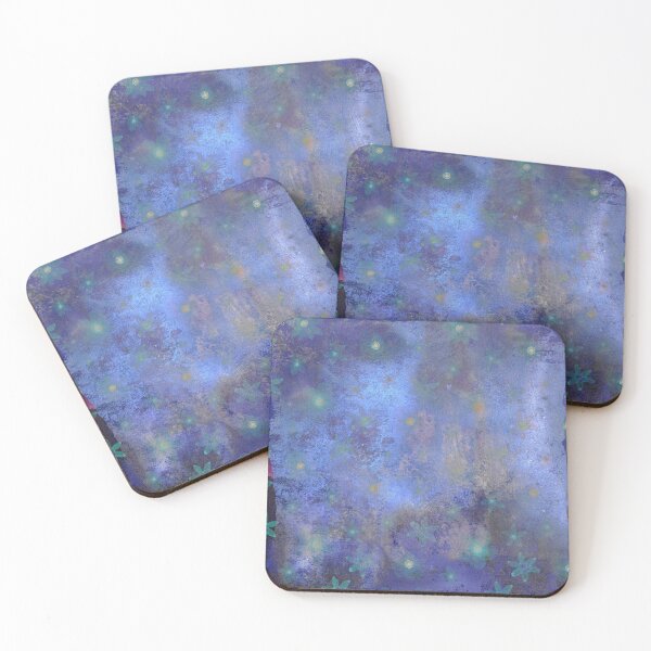 Item preview, Metallic Blue Flowers designed and sold by ColorsandShapes.
