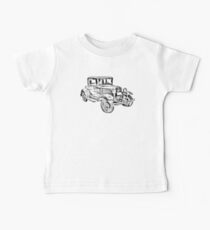Antique Ford Molel A Illustration Baby Tee