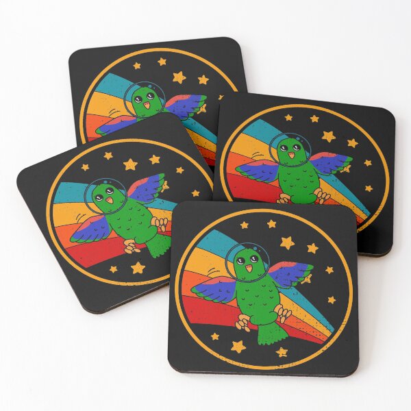 Item preview, Cute Vintage Male Eclectus Parrot Owner Retro Parrot Bird In Space designed and sold by JokeGysen.