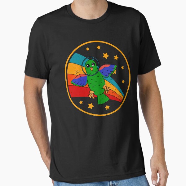 Item preview, Cute Vintage Male Eclectus Parrot Owner Retro Parrot Bird In Space designed and sold by JokeGysen.