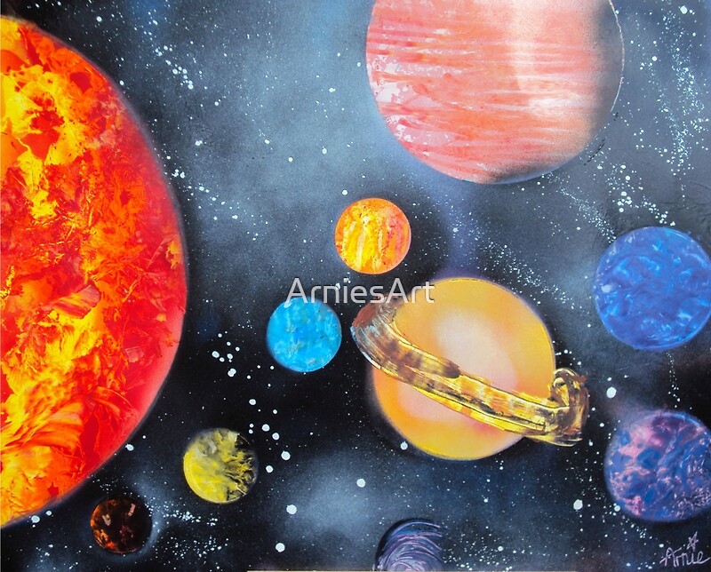 "Spray Paint Art- Solar System" Posters by ArniesArt | Redbubble