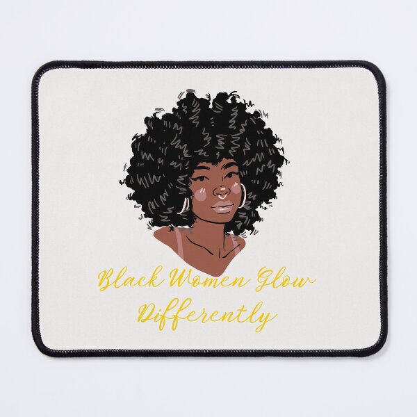 Item preview, Black Women Glow Differently designed and sold by BLOGGER-WRITER.