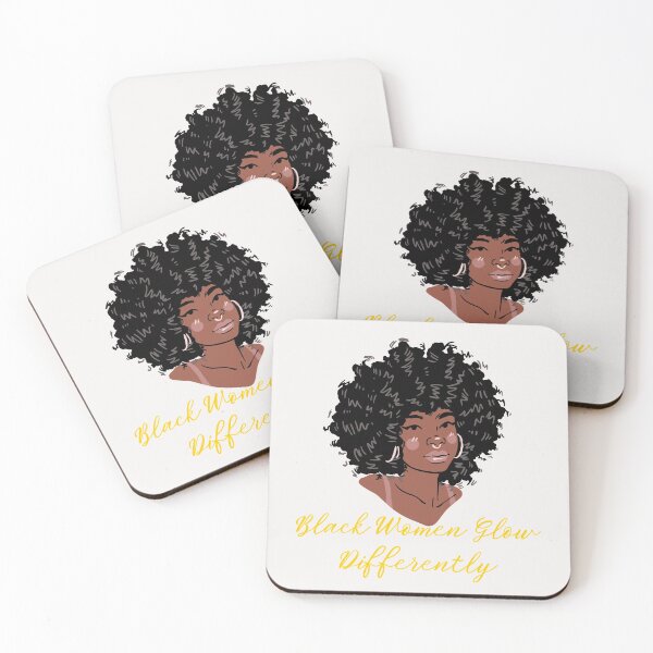 Item preview, Black Women Glow Differently designed and sold by BLOGGER-WRITER.