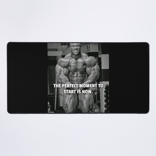 The Perfect Moment To Start Is Now Desk Mat