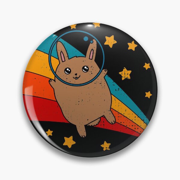 Item preview, Cute Vintage Flemish Giant Rabbit Owner Retro Bunny In Space designed and sold by JokeGysen.