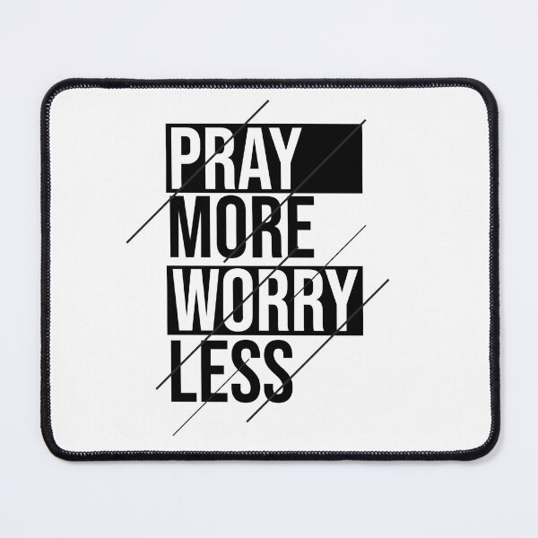 Item preview, Typography Pray More Worry Less designed and sold by fariz yuhdi.