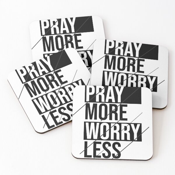 Item preview, Typography Pray More Worry Less designed and sold by fariz yuhdi.