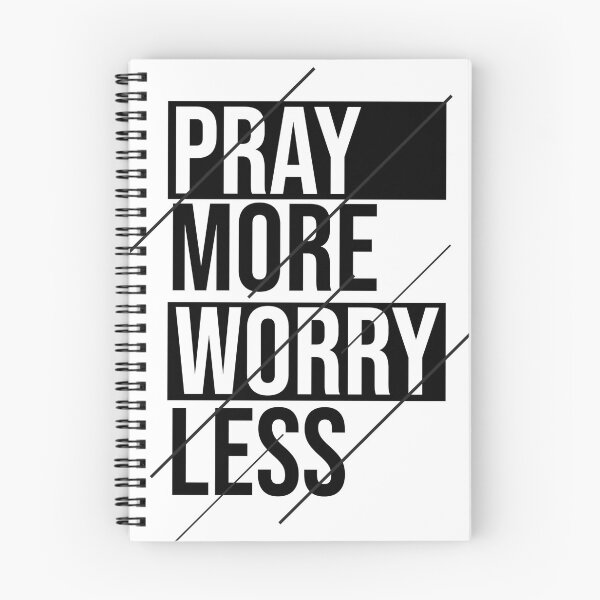 Item preview, Typography Pray More Worry Less designed and sold by fariz yuhdi.