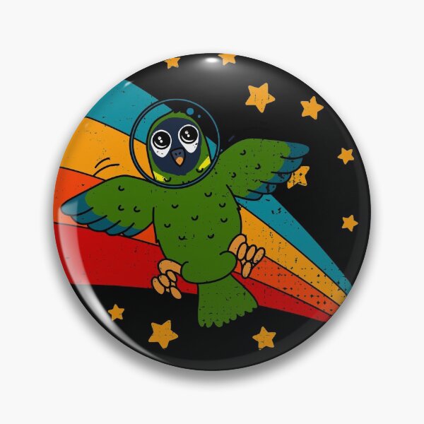 Item preview, Cute Vintage Male hahns macaw Owner Retro Macaw Bird In Space designed and sold by JokeGysen.