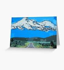 Abstract Painting Mt Everest Greeting Card