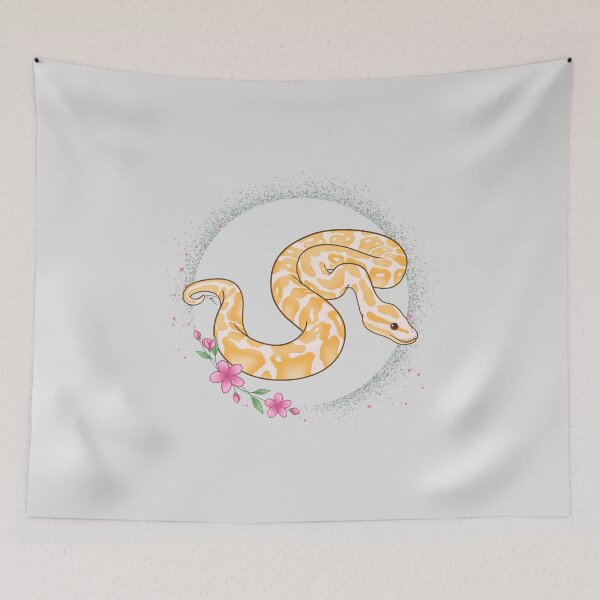 Item preview, Albino Ball Python Floral Theme! designed and sold by anacecilia.