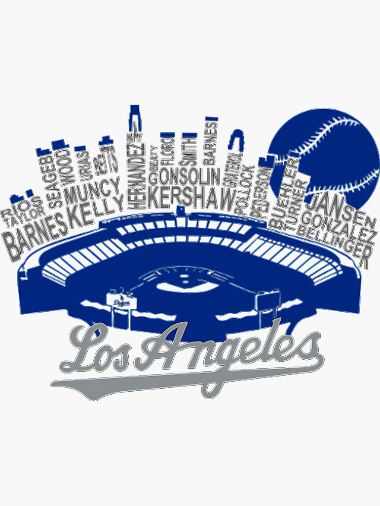 Los Angeles Dodgers Stickers for Sale