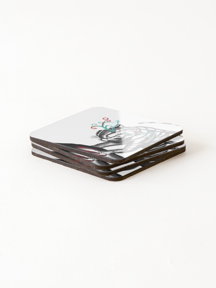 Thumbnail 4 of 5, Coasters (Set of 4), Hunting Tiger designed and sold by DirectionLine.
