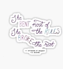 Breaking the Rules Sticker