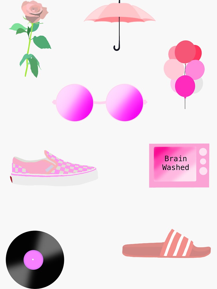 Pink Be Kind Aesthetic Sticker Pack | Photographic Print
