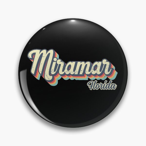 Item preview, Miramar city Florida Retro Vintage 70s rainbow designed and sold by Teelogic.