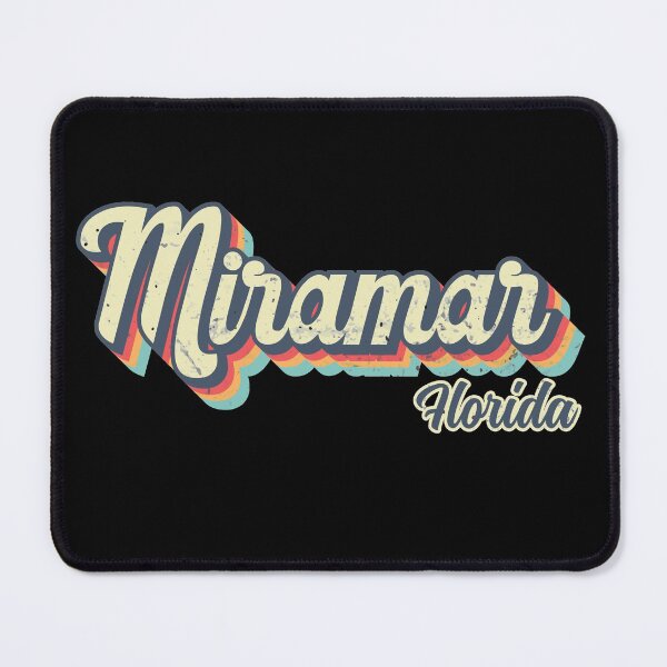 Item preview, Miramar city Florida Retro Vintage 70s rainbow designed and sold by Teelogic.