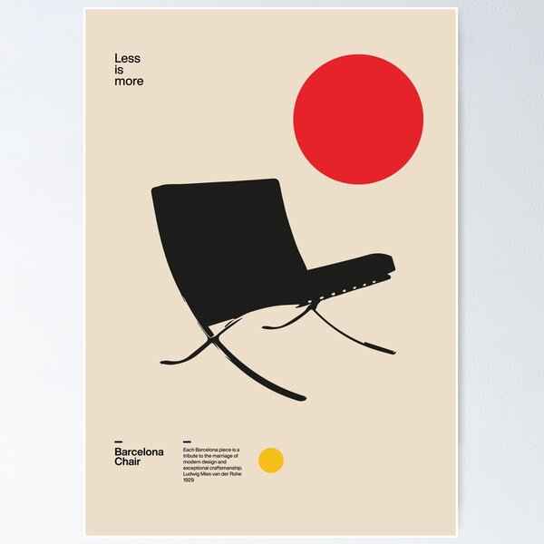 Barcelona Chair Poster