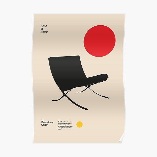 Barcelona Chair Poster