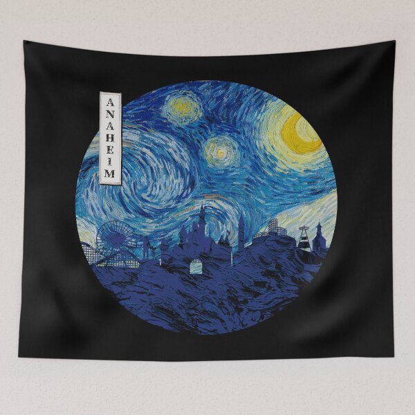 Item preview, Anaheim Starry Night Van Gogh Circle designed and sold by DFerraz.
