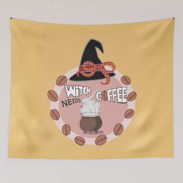 Item preview, This Witch Needs Coffee Before Any Hocus Pocus/ Coffee Hocus Pocus designed and sold by Yunipop.