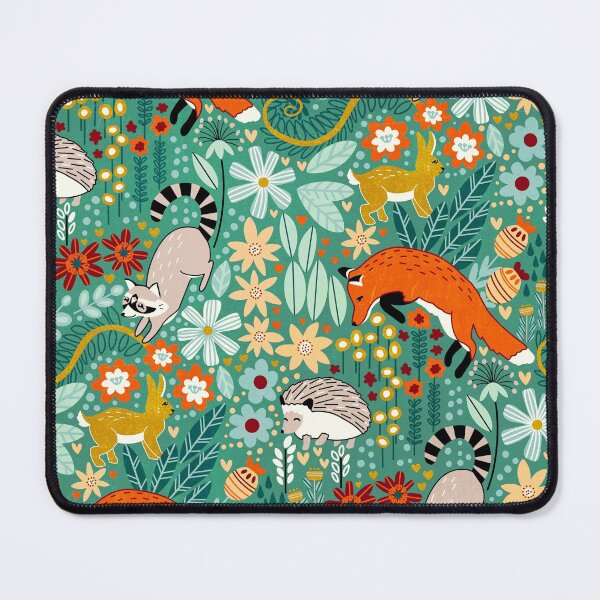 Item preview, Textured Woodland Pattern - Sea Green designed and sold by TigaTiga.