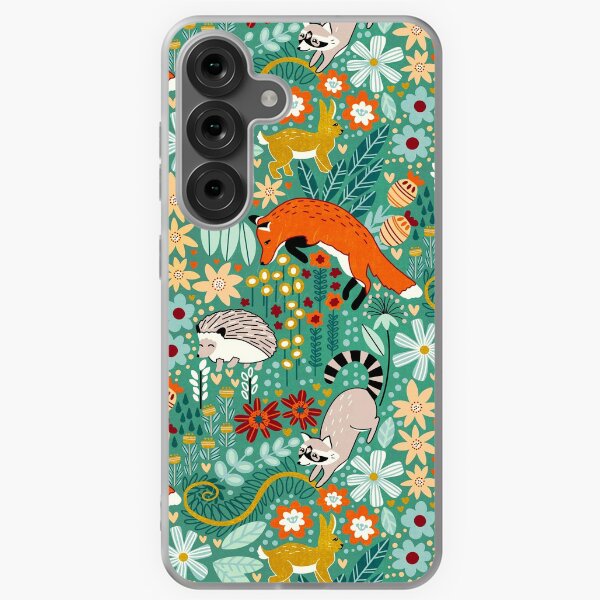 Aperçu de l'œuvre Motif Woodland Texturé - Vert Mer créée et vendue par TigaTiga.