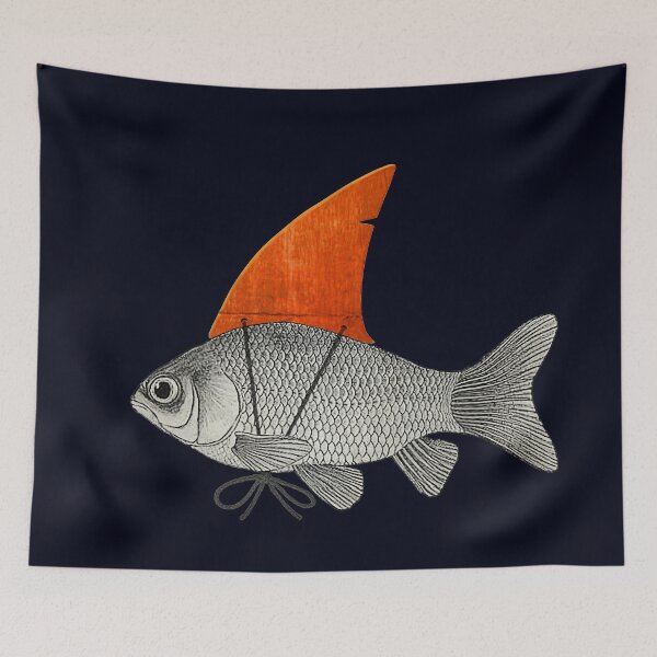 Item preview, Goldfish with an Orange Shark Fin  designed and sold by Vin  Zzep.