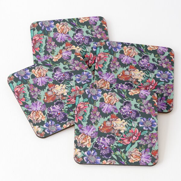 Item preview, Menta campos de iris y flores primaverales designed and sold by ariellemorris.