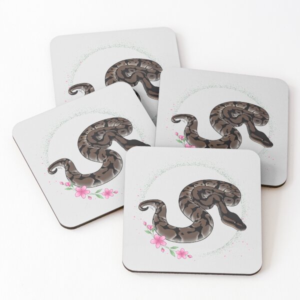 Item preview, Axanthic Ball Python Floral Theme! designed and sold by anacecilia.