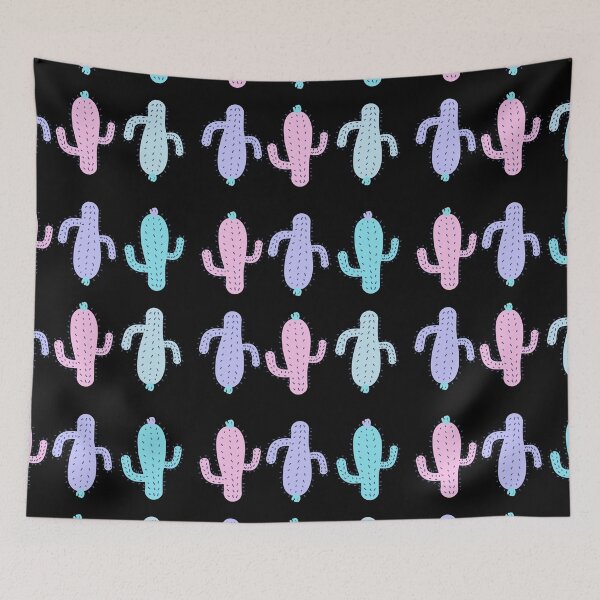 Item preview, 6 Pack Pastel Dancing Cactus Blue Pink Purple designed and sold by thesandrafadzai.