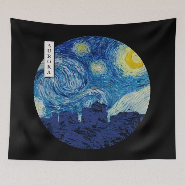 Item preview, Aurora Starry Night Van Gogh Circle designed and sold by DFerraz.